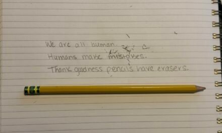 The Reason Pencils Have Erasers